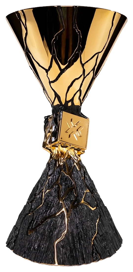 The Valorant Champions trophy.